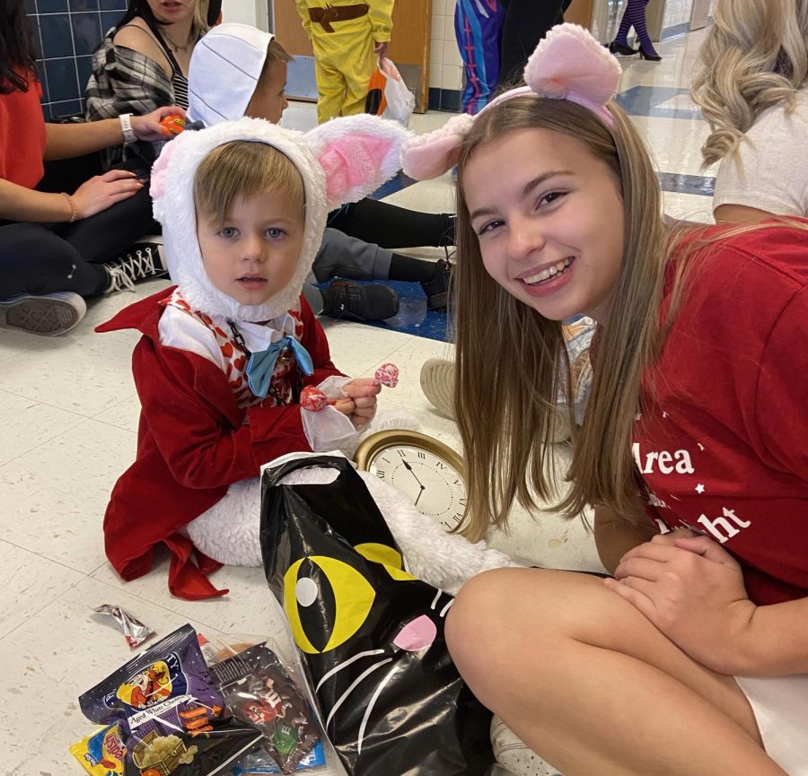 Preschool students reap the rewards of Trick or Treat program