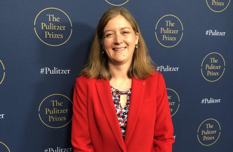 Journalist Paula Reed Ward, who was part of a part of the Post-Gazette team that won the Pulitzer Prize for breaking news in 2019