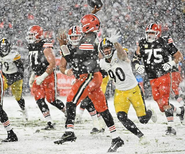 Steelers at Browns November 21, 2024 (Chaz Palla, TribLive)