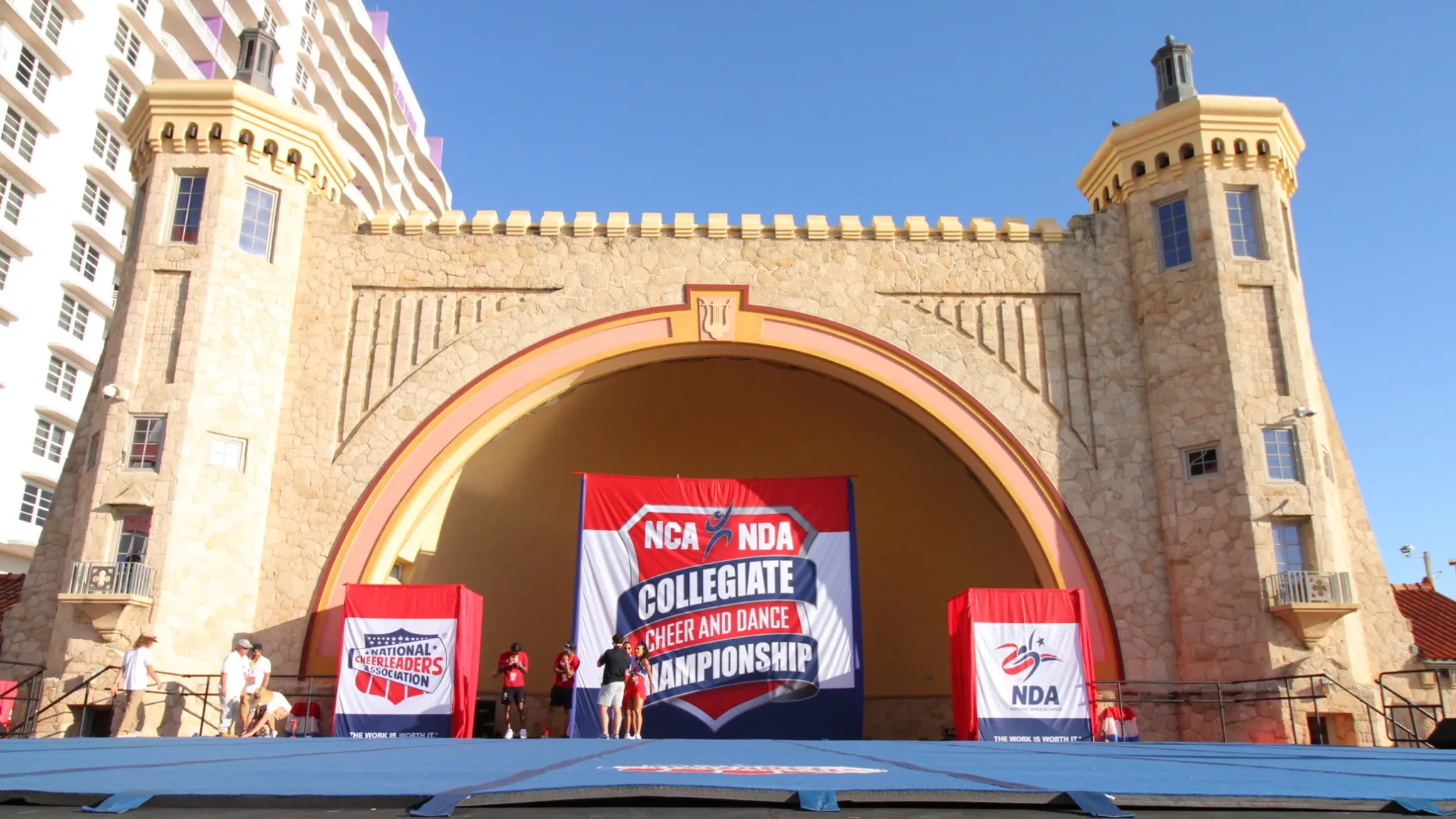 NCA Bandshell competition floor 
